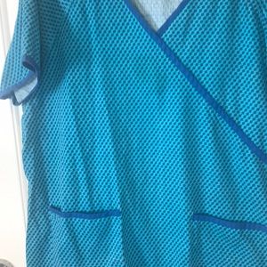 4/$25 UA Scrubs Top Nurse Uniform XL Blue